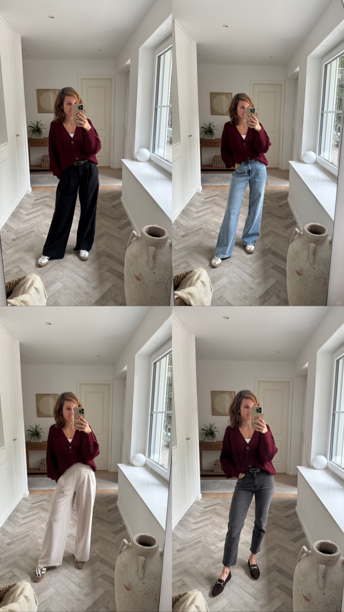 Ihr werdet nie raten wo ich diesen schönen Burgunder  Strick-Cardigan gefunden habe… auf Amazon 😂🙃🫢  

Trage Größe S und es gibt ihn noch in so vielen schönen Farben! Burgunder 🍇 ist einfach so eine Trend Farbe im Herbst und passt einfach zu jeder Hose - zeige euch hier ein paar Beispiele 🥰

#LTKdeutschland #LTKautumn #LTKwinter