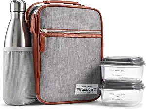 Foundry by Fit + Fresh, Thayer Insulated Lunch Bag with 2 Food Containers & a Stainless Steel Tum... | Amazon (US)