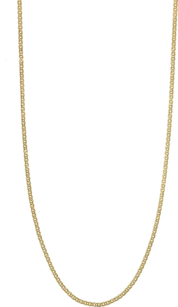14K Gold Double Curb Chain Necklace | Nordstrom