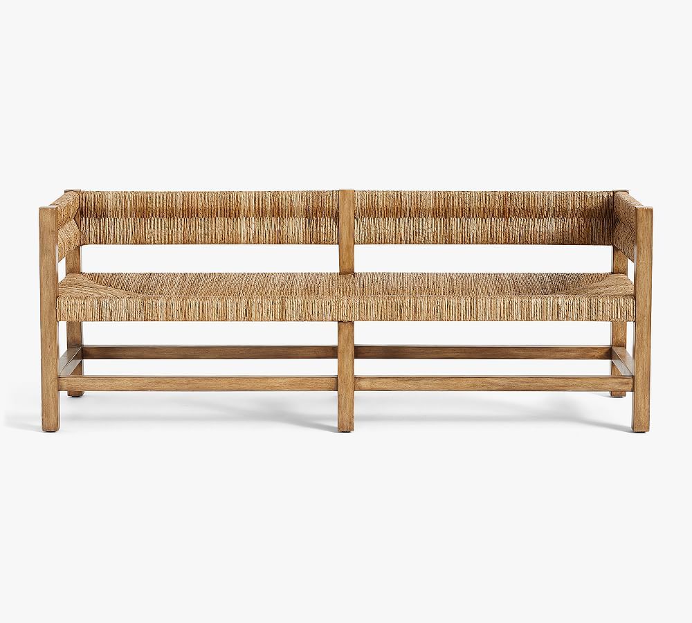 Malibu Woven Bench (64") | Pottery Barn (US)