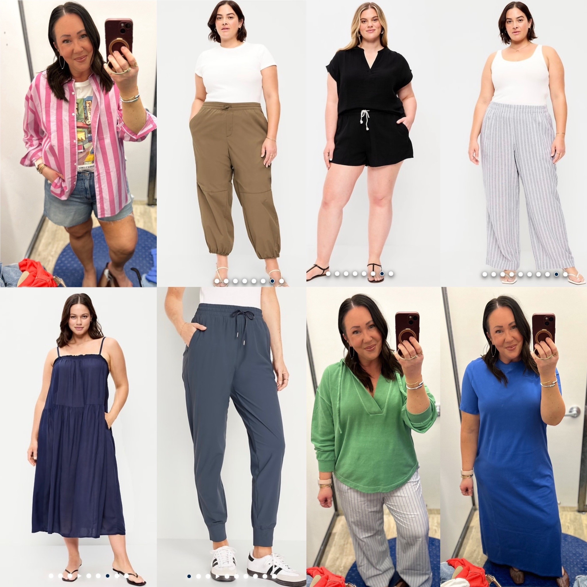 Old Navy midsection friendly favorites and what I’ve added to my cart! 50% off through tomorrow (3/25)!
Medium gauze top. Large gauze shorts. Large guaze pants. XL tees. Size 16 regular bootcut jeans. Size 18 denim shorts. XL regular linen wide leg pants. XL regular pull-on playa pants. Medium smocked maxi dress. Large maxi t-shirt dress. L & XL parachute pants. Not sure on sizing yet.arge trousers. Large tunic hoodies. Large sleektech joggers. Large oversized button down top. XL snug ribbed tee. Prefer an xl. Large crinkle gauze mini dress.  

#LTKSaleAlert #LTKOver40 #LTKSeasonal