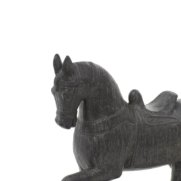 9" x 9" Brown Polystone Horse Sculpture, by DecMode | Walmart (US)