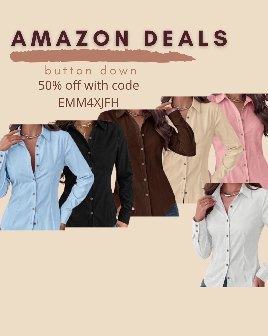 $11 ends 10/5

Amazon fashion
Amazon deals
Button down top
Workwear

#LTKSaleAlert