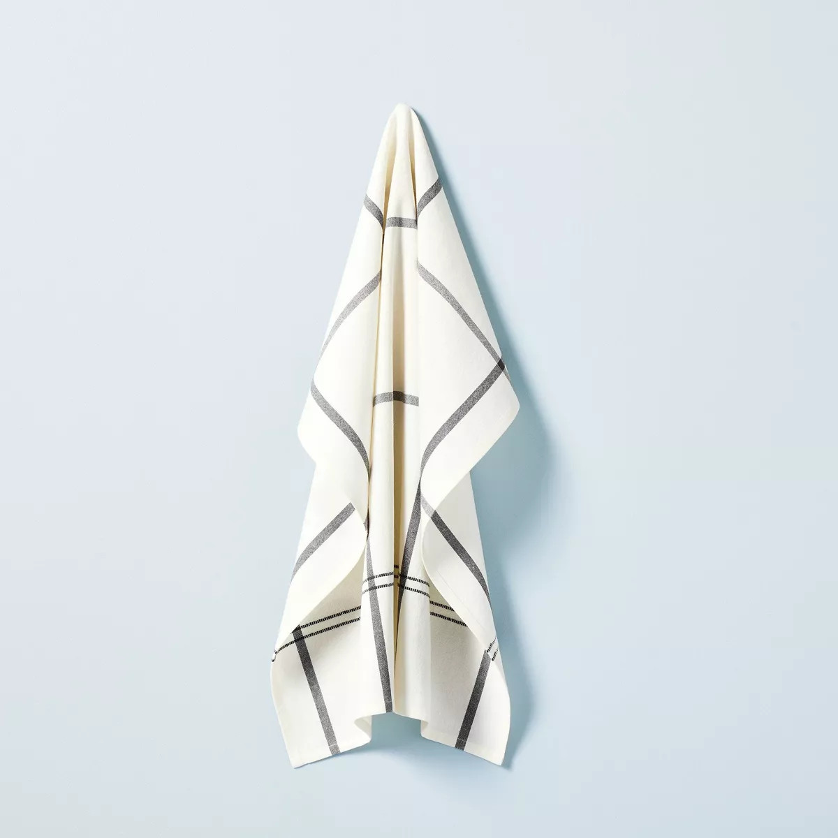 Grid Lines Flour Sack Kitchen Towel Dark Gray/Cream - Hearth & Hand™ with Magnolia | Target