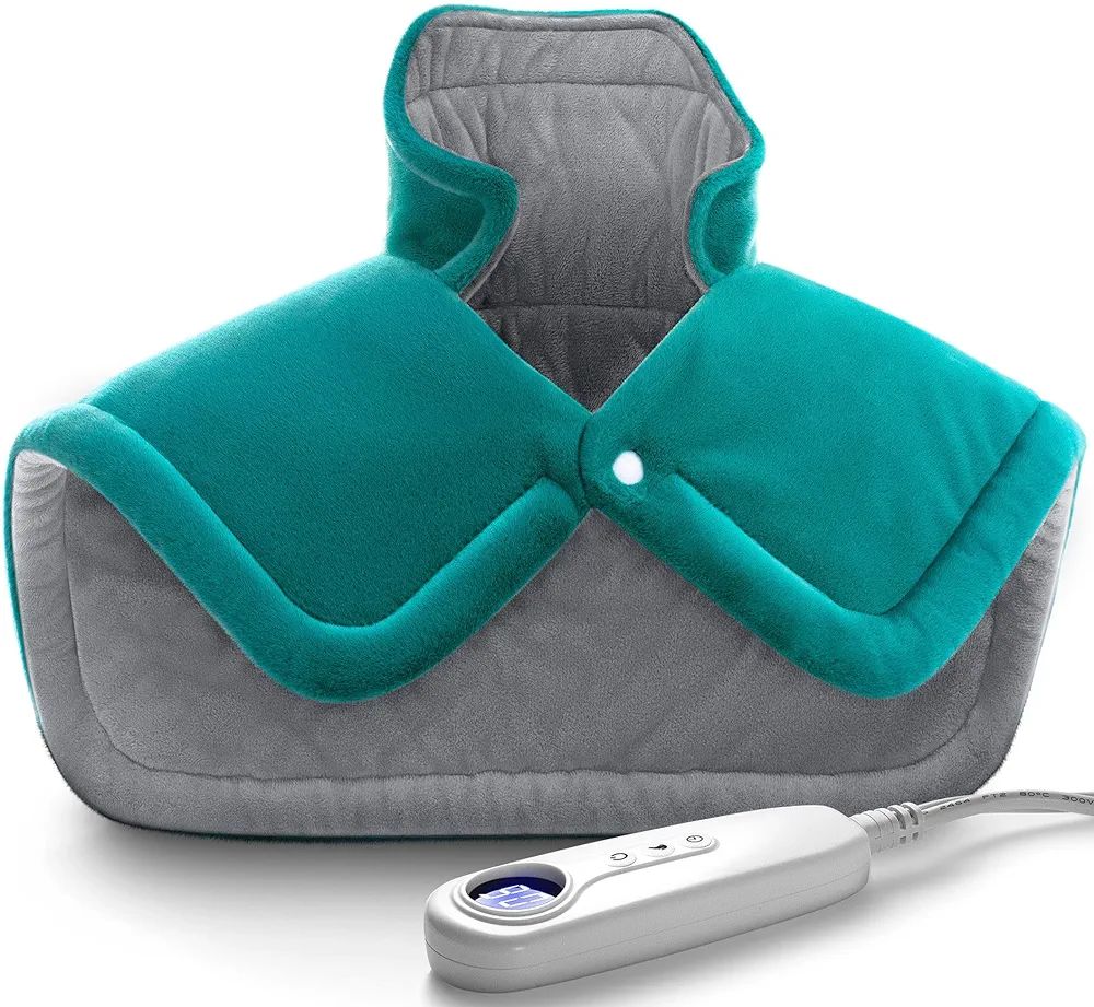 IZZUBIZ Heating Pad for Neck Shoulder and Back Pain Relief, Electric Weighted Heating Pad for Cra... | Amazon (US)