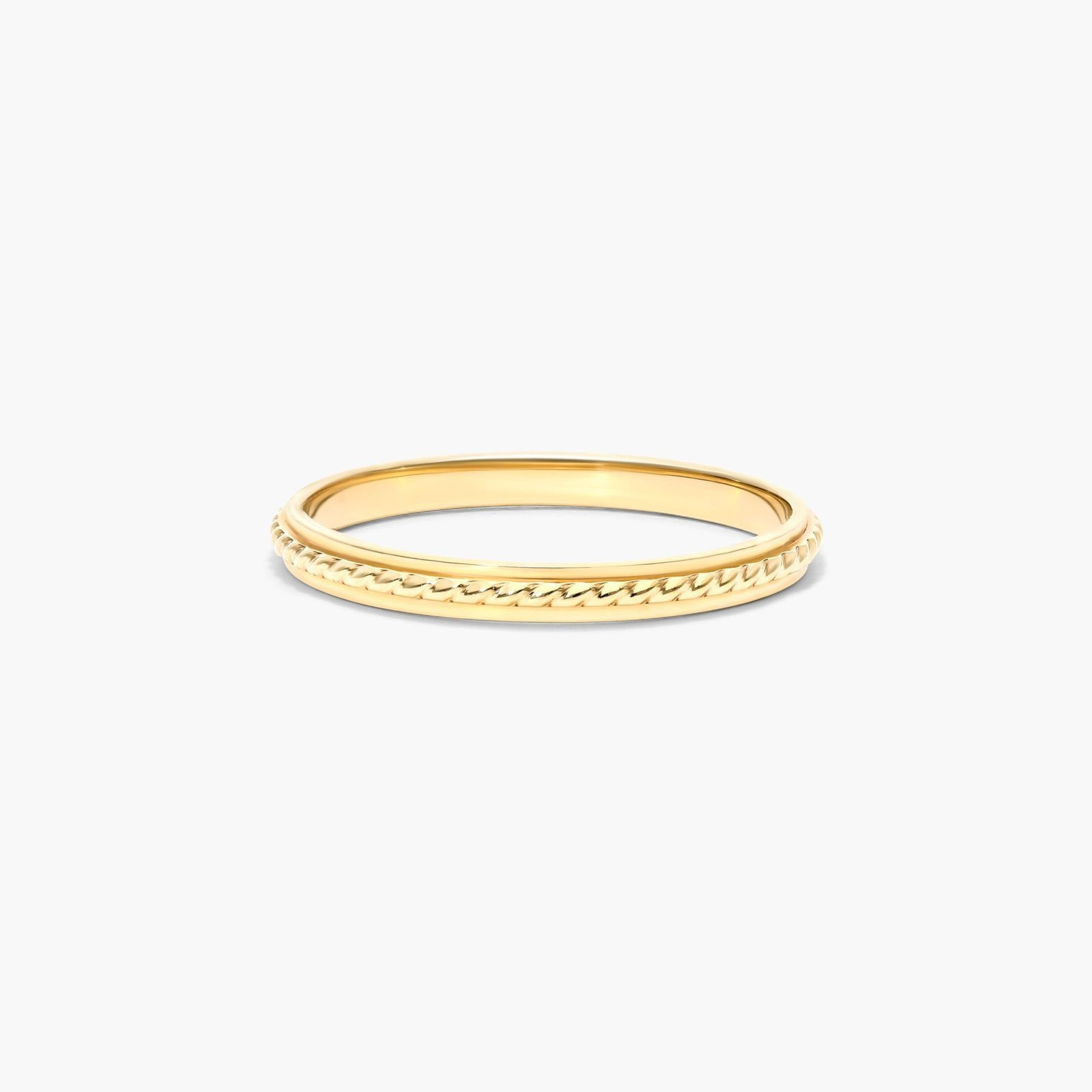 Cable Accent Ring In 14K Yellow Gold-81341y14 | JamesAllen