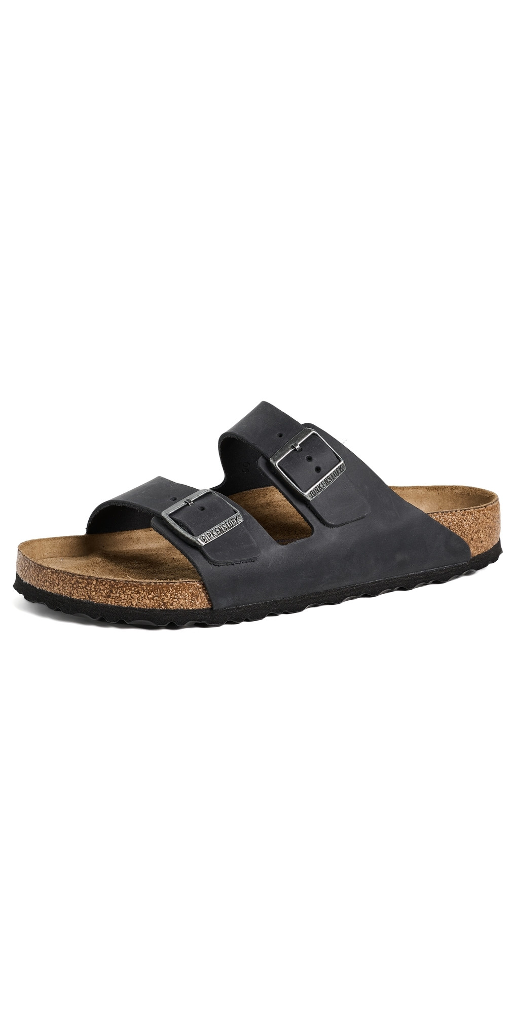 Birkenstock Arizona Oiled Leather Sandals Black 42 | Shopbop