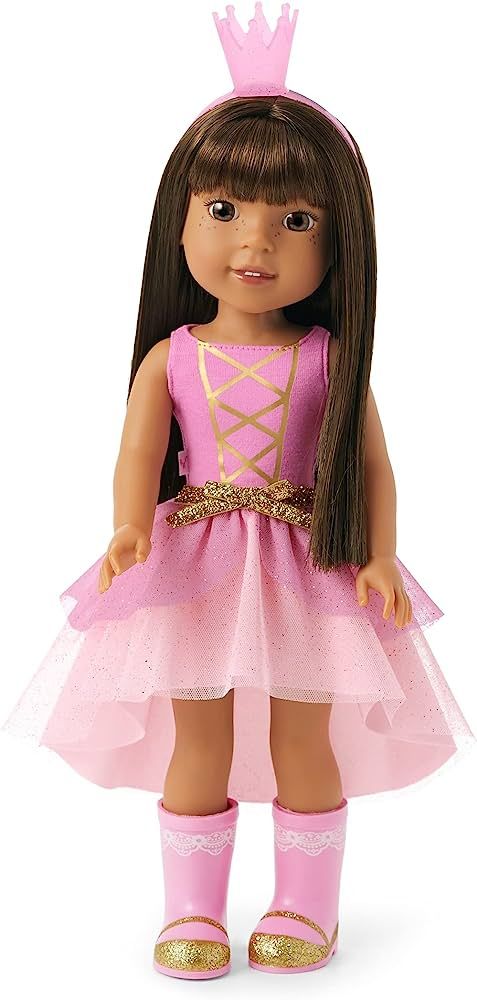 American Girl WellieWishers 14.5-inch Ashlyn Doll with Pink Leotard, Glitter Skirt, Headband, and... | Amazon (US)