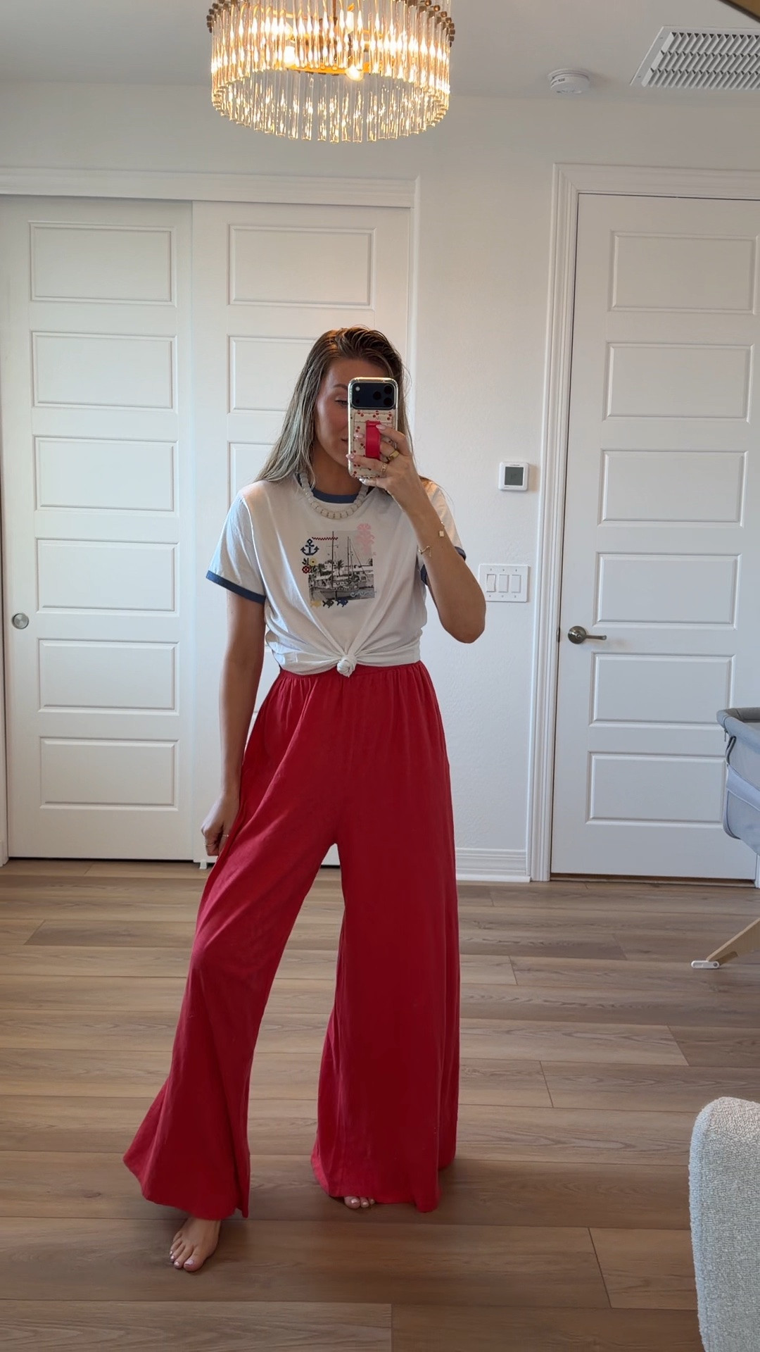Today’s outfit! Jumpsuit & are are both on sale! Wearing smalls