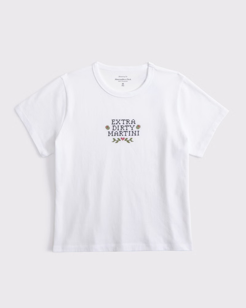 Short-Sleeve Dirty Martini Graphic Skimming Tee | Abercrombie & Fitch (UK)