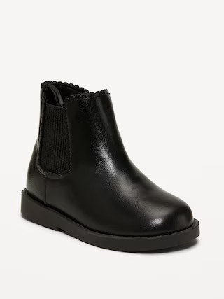 Faux-Leather Chelsea Boots for Toddler Girls | Old Navy (US)