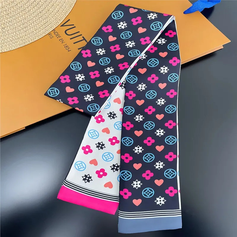 Classic Design Womens Headband Fashion Bag Scarfs Designer Scarf For Women Hair Thin Scarves Neck... | DHGate