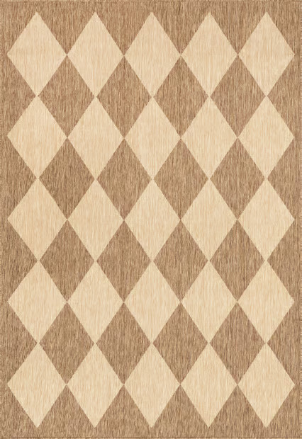 Beige Adelaide Harlequin Indoor/Outdoor Area Rug | Rugs USA