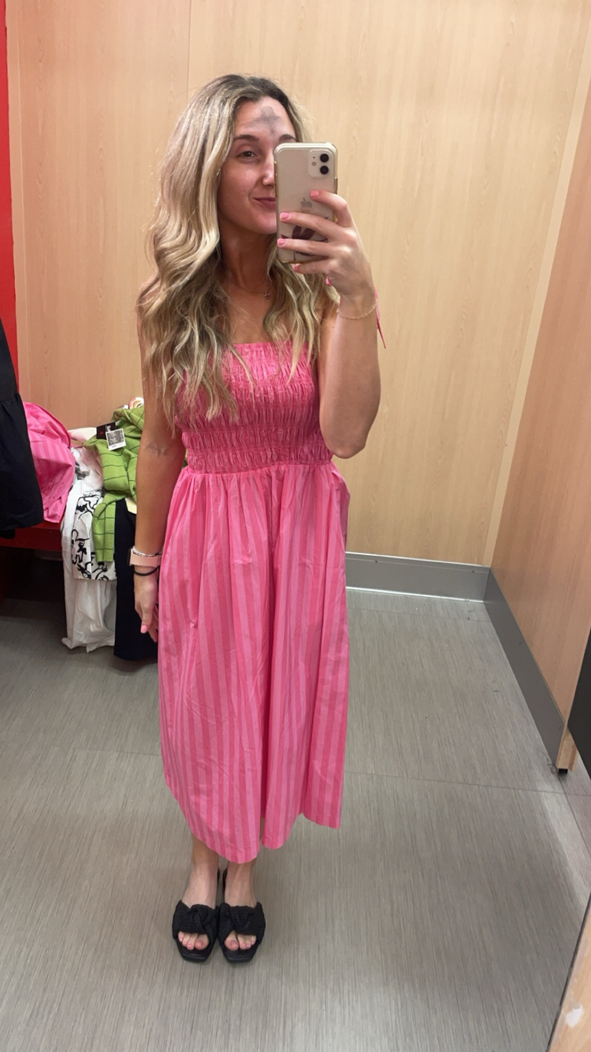 Pink stripped target dress size small 

#LTKstyletip #LTKworkwear #LTKSpringSale