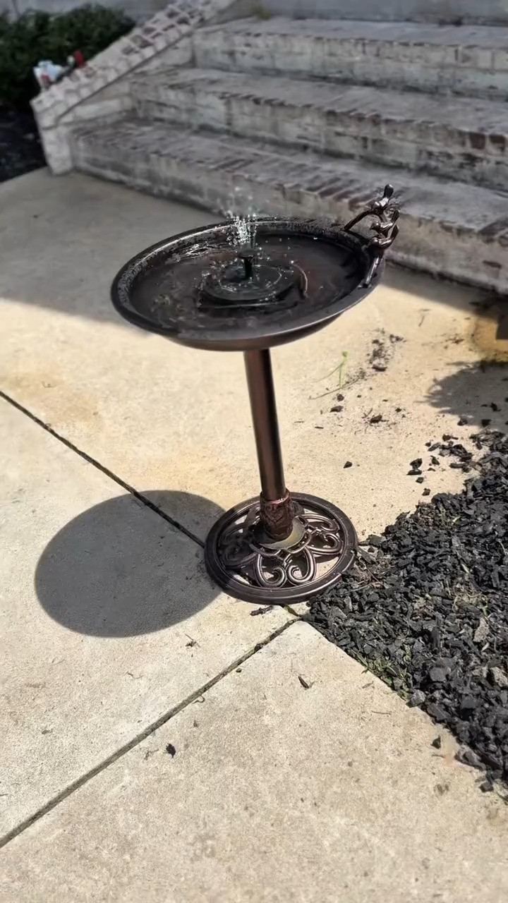Bernini Padru Solar Fountain and Birdbath, Cute Outdoor Fountain with no electricity needed, Home decor for summer and spring 

 #LTKSeasonal #LTKHome #LTKSwim