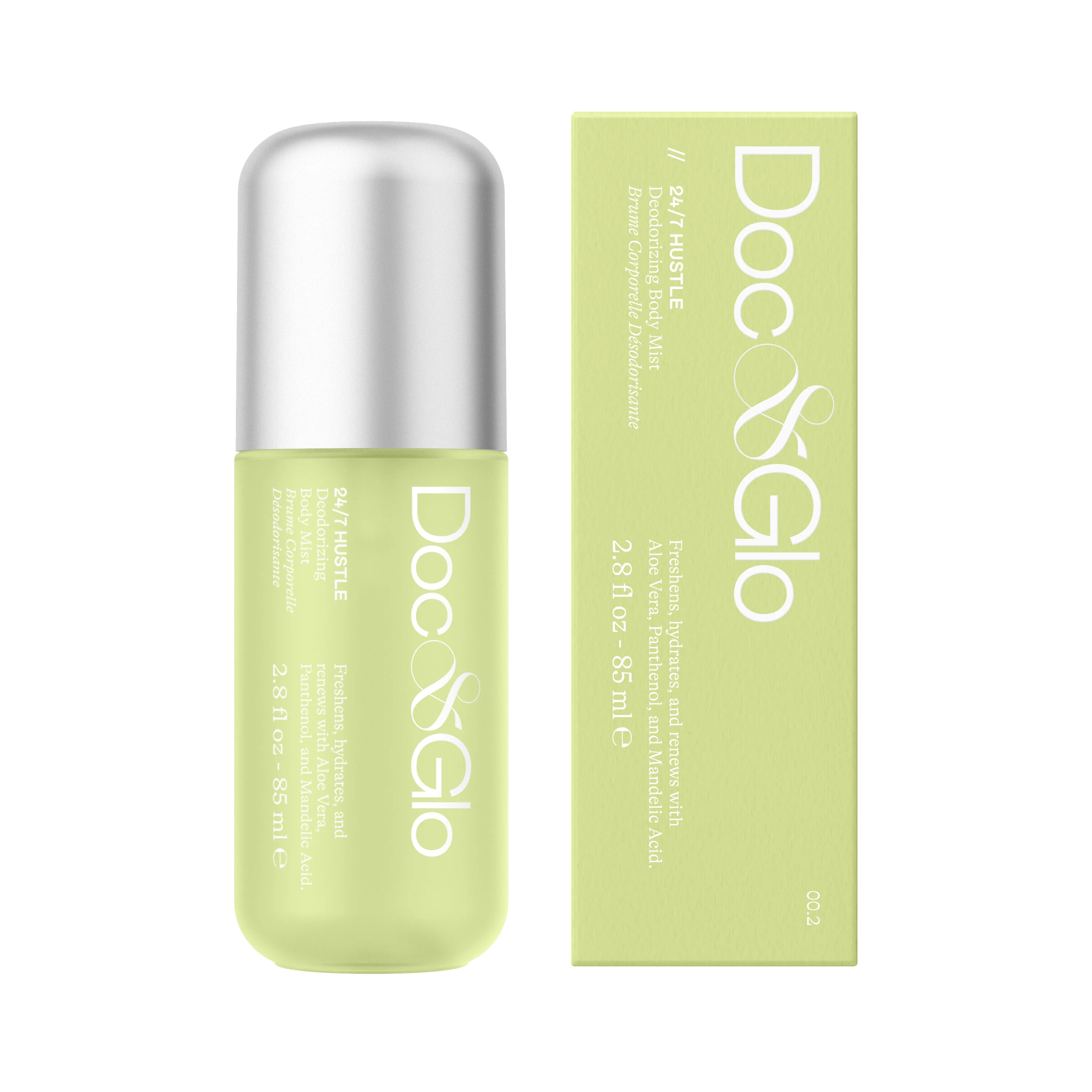 24/7 Hustle Deodorizing Body Mist | Doc & Glo
