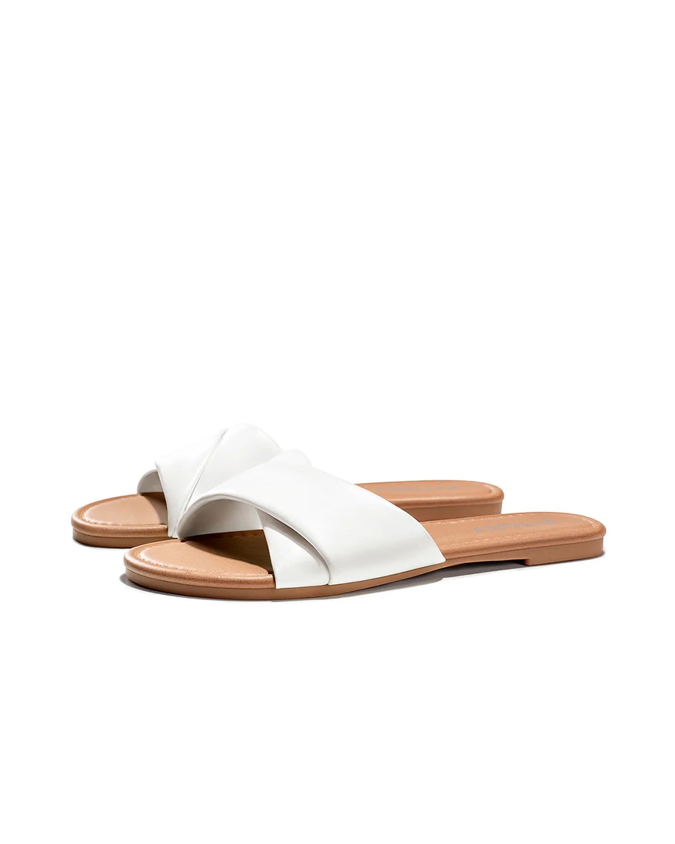Tina | Women's Simple Flat Slides | Fitory Footwear US