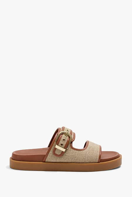 Raya Linen Sandal | Country Road