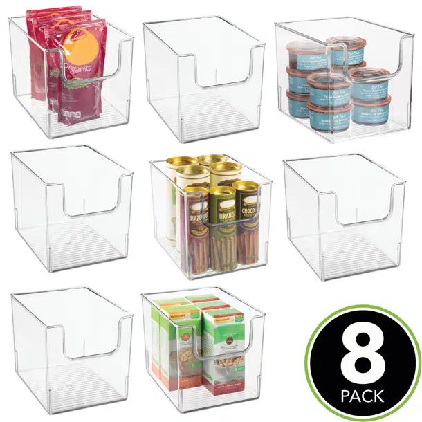 Mdesign Kitchen Plastic Storage Organizer Basket Set | Wayfair North America