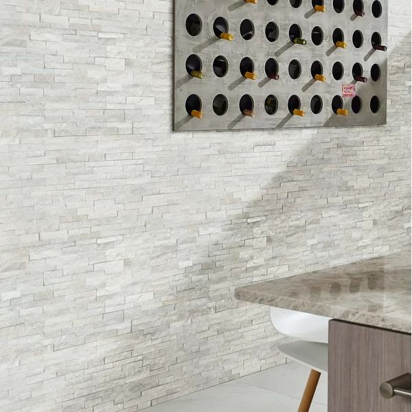 Alaska Ledger Panel Corner 4.5" x 9" Natural Stacked Stone Tile | Wayfair North America