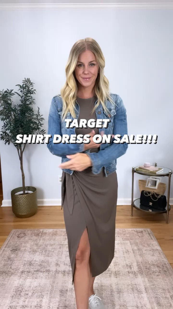 Today is the last day for 30% off women’s clothing at target! This dress is down to $24 and available in 3 colors! Wearing size XS. Easy to wear casual or dress it up! 

#LTKunder50 #LTKBacktoSchool #LTKsalealert