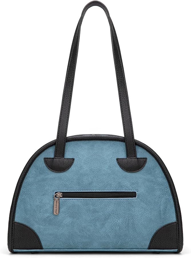 Montana West Purses and Handbags for Women, Retro Style Bowling Handbag Leather Everyday Purse To... | Amazon (US)
