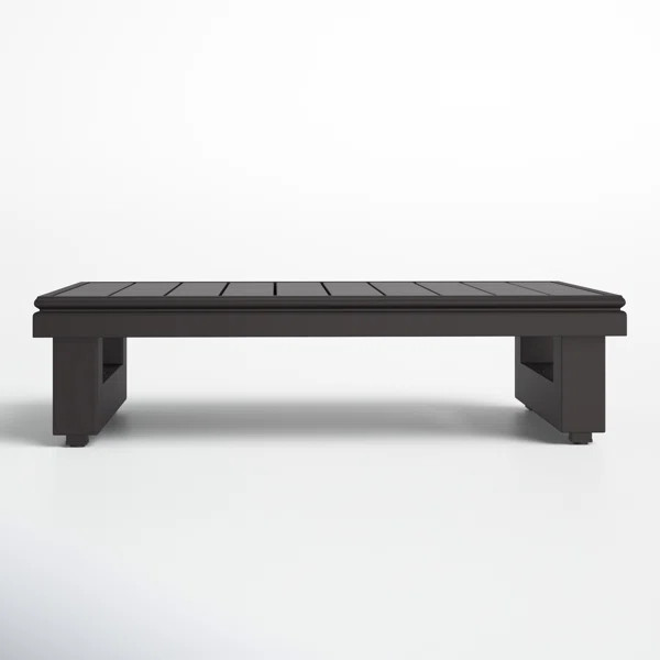 Melrose Rectangular Metal Outdoor Coffee Table | Wayfair North America