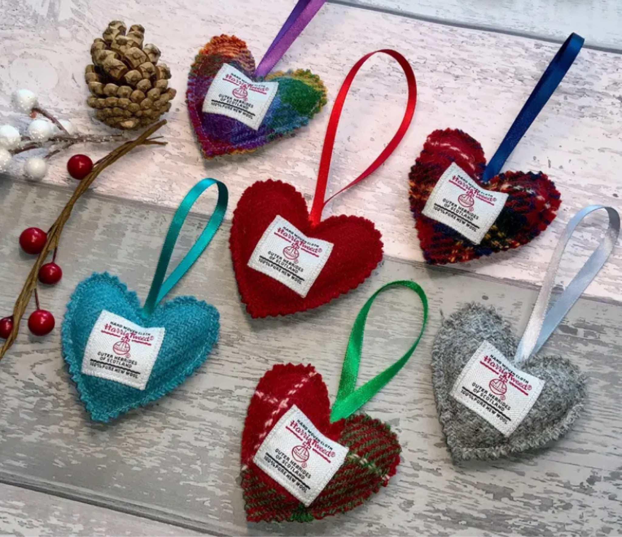 Unique Harris Tweed Heart Christmas Decorations 🏴󠁧󠁢󠁳󠁣󠁴󠁿

#LTKHome #LTKSeasonal #LTKHoliday