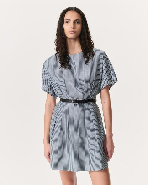 Maddie Striped Cotton Poplin Mini Dress | rag & bone