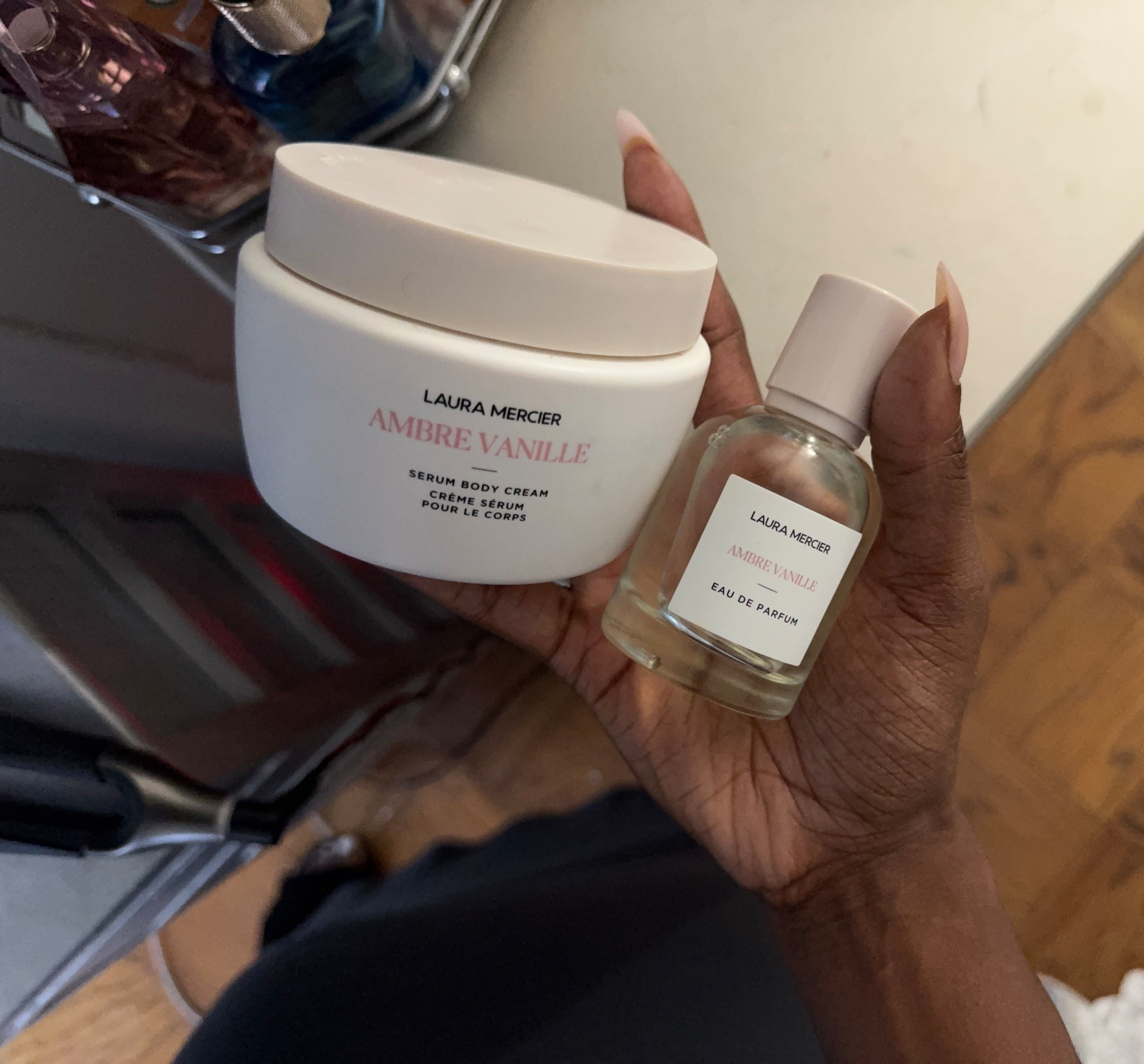 ✨ Current Obsession: The warm, cozy combo I can’t stop reaching for — Laura Mercier’s Vanilla Amber Body Cream + Eau de Parfum. Layering them together makes the scent last all day while giving that soft, elevated vibe perfect for fall and winter. If you love a gourmand fragrance that feels chic but comforting, this is the duo.

Laura Mercier fragrance, Vanilla Amber, body cream, gourmand perfume, fall fragrance, everyday scent, perfume layering, cozy fragrance favorites

#LTKBeauty #LTKFallSale