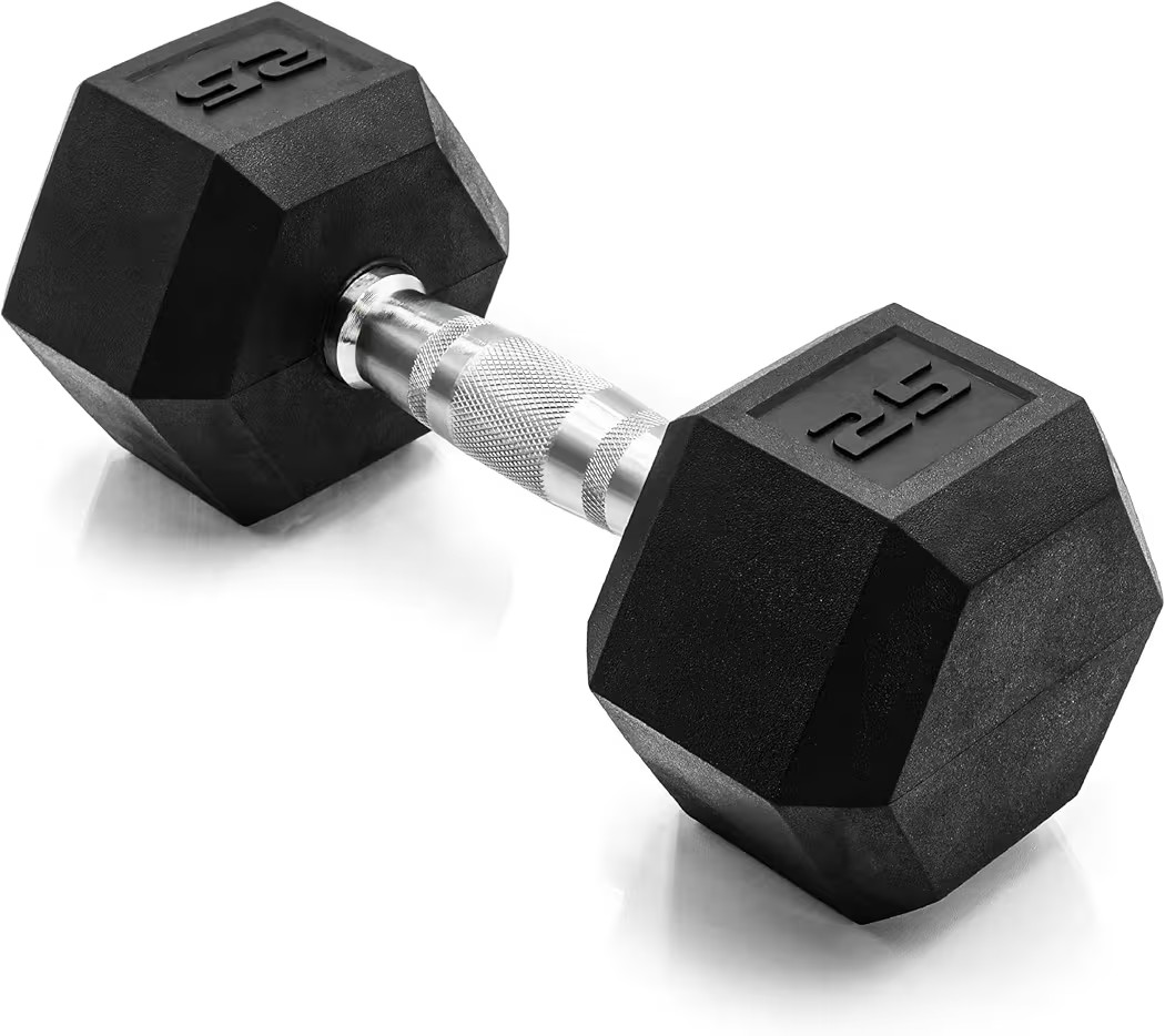 CAP Barbell Coated Hex Dumbbell Weight - Single | 10-120 lbs | Multiple Options | Amazon (US)