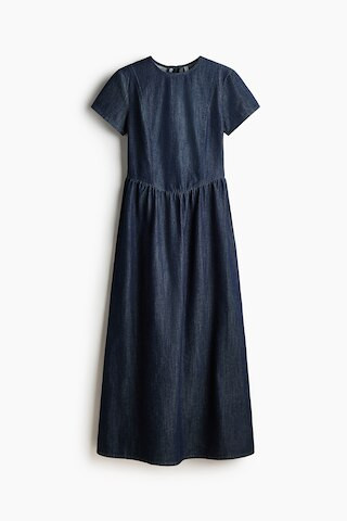 H & M - Denim Maxi Dress - Dark Denim Blue | H&M (US + CA)