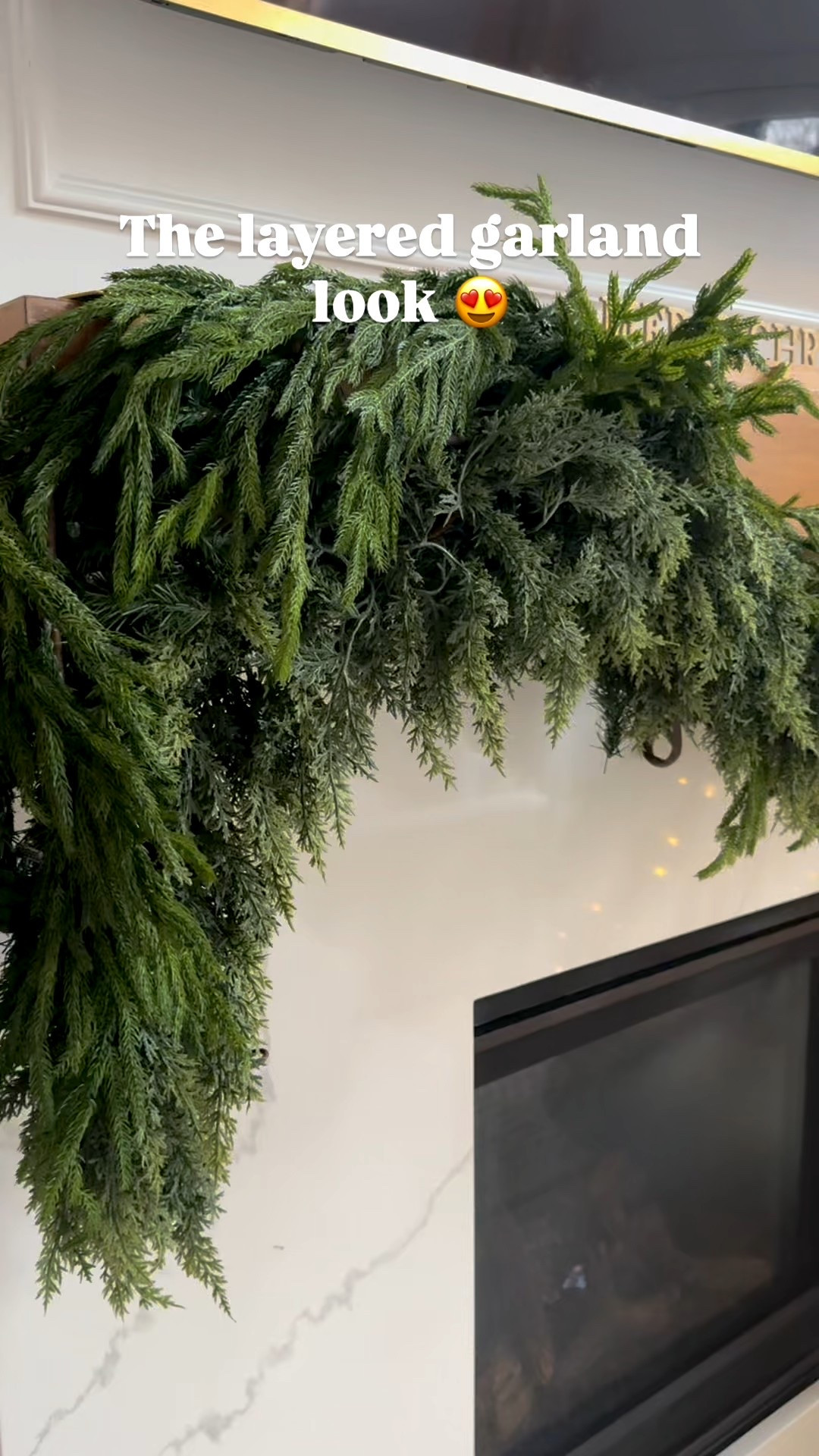 Layered mantel garland  

#LTKHome #LTKSeasonal #LTKHoliday