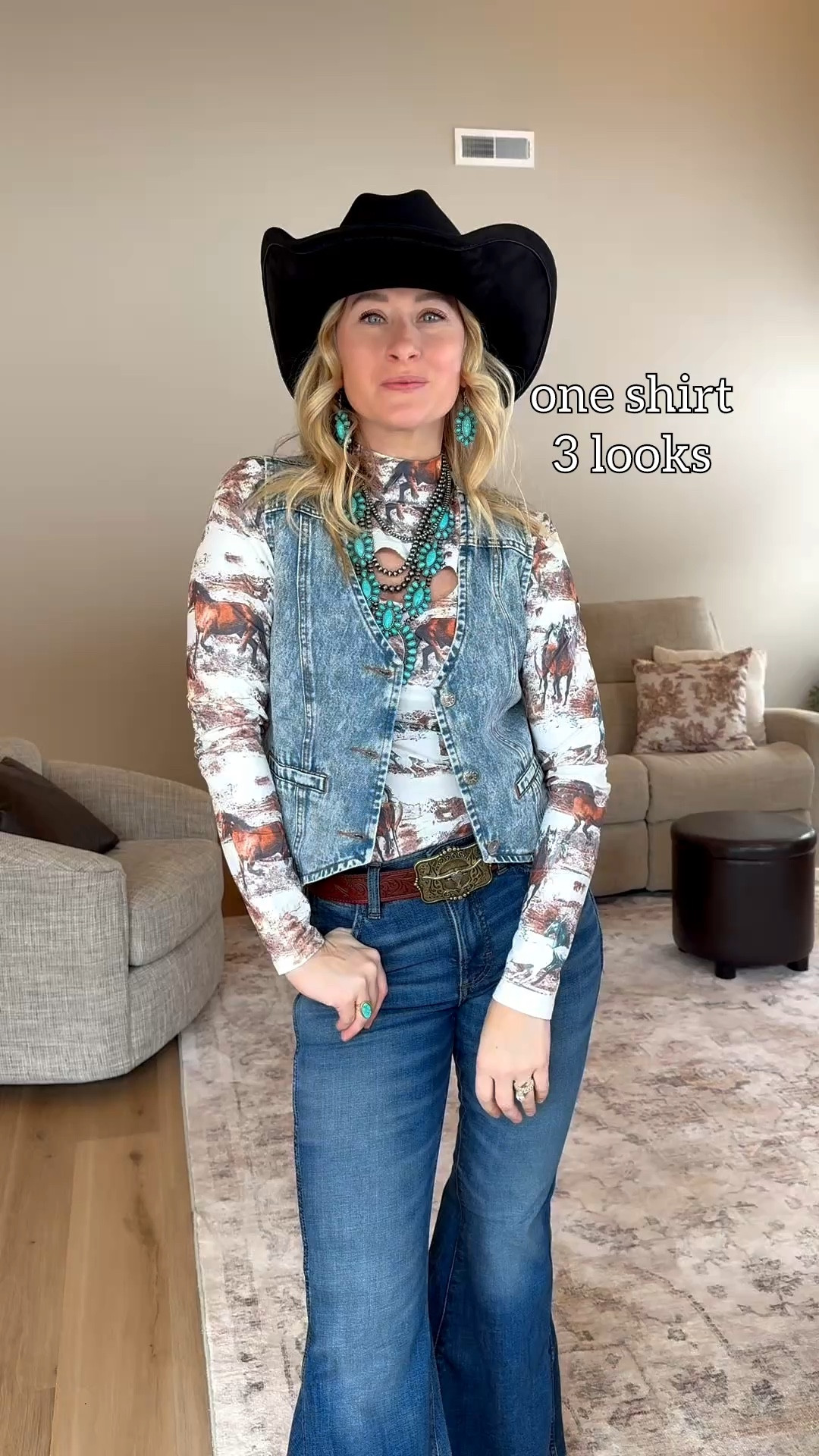 One shirt. THREE completely different looks 🤎
This is your sign to stop overthinking your outfits—just style it differently 🙌
Wearing a size small & it’s true to size!


#LTKootd #LTKFestival #LTKSeasonal