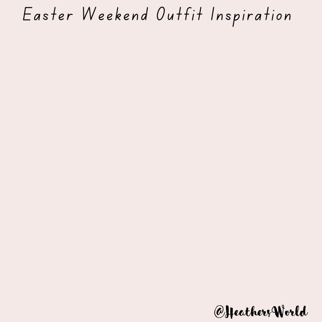 Easter Weekend Outfit Inspiration
Here's what I would be wearing if I was going out this Easter Sunday 

#easterfashion #outfitinspo #outfitstyling #lookbook #fashioninspiration  

 #LTKuk #LTKspring #LTKstyletip