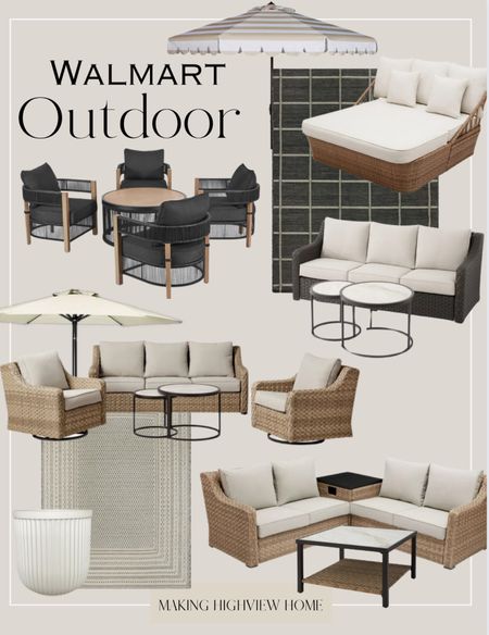 Walmart outdoor patio sets! Not only are these sets beautiful but the price can’t be beat. Better homes and gardens had the best budget friendly outdoor furniture! 

#LTKstyletip #LTKSeasonal #LTKhome