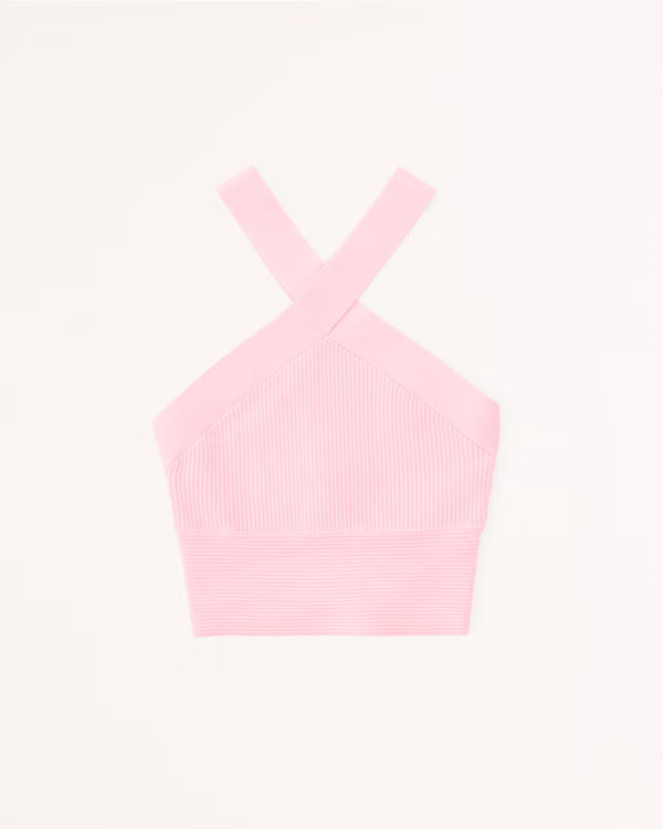 Women's Ottoman Twist Halter Tank | Women's | Abercrombie.com | Abercrombie & Fitch (US)