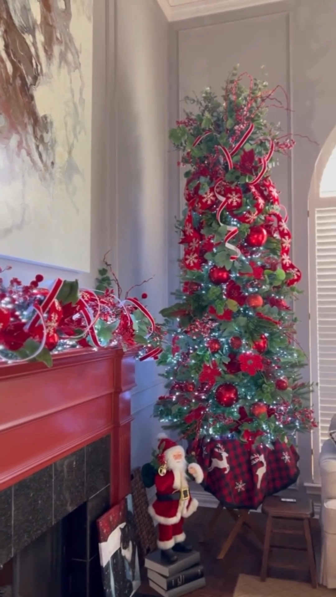 Comment “Designs” for links to this Red Snowflake tree and mantel design.  You’ll find the red velvet snowflake ribbon, the very popluar 1 inch red Santa trim ribbon, my all time favorite candy apple red 6 inch ornaments, and the ice white snake lights.  FYI: These ribbons always sell out.

Don’t forget to follow me for all the Christmas design inspiration and decorations for your home this holiday season.

Happy Decorating!

Tara

#christmas #christmaslights #lights #christmasdecor #christmasdecorating #holiday #holidaydecor #holidaylights #christmastree #Christmastime #christmasdecorations #christmastreedecorating #christmasmood #christmasspirit #christmasvibes #christmasmagic #sparkle #shinebright #holidays #holidaydecorating #holidayseason #holidayhome #ribbon #Christmasribbon #designerribbon #red

#LTKHome #LTKSeasonal #LTKHoliday