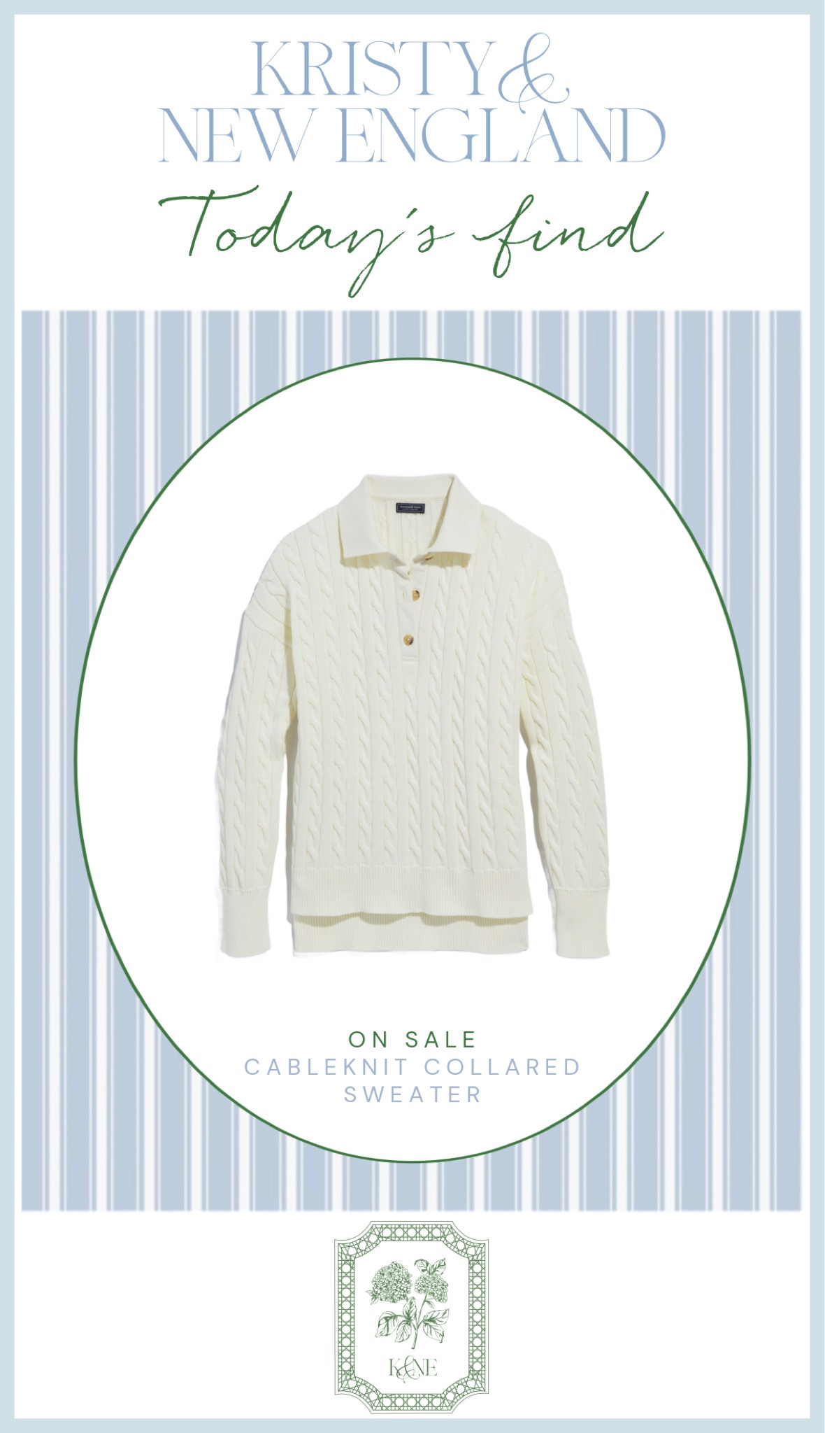 Cable knit polo sweater on sale now 

#LTKSaleAlert #LTKOver40 #LTKFindsUnder100
