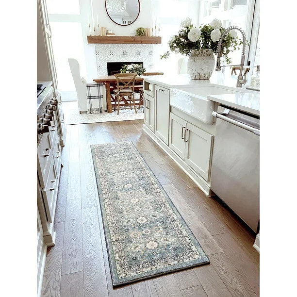 My Texas House Austin Runner, Blue, 1'11" x 7'6" - Walmart.com | Walmart (US)