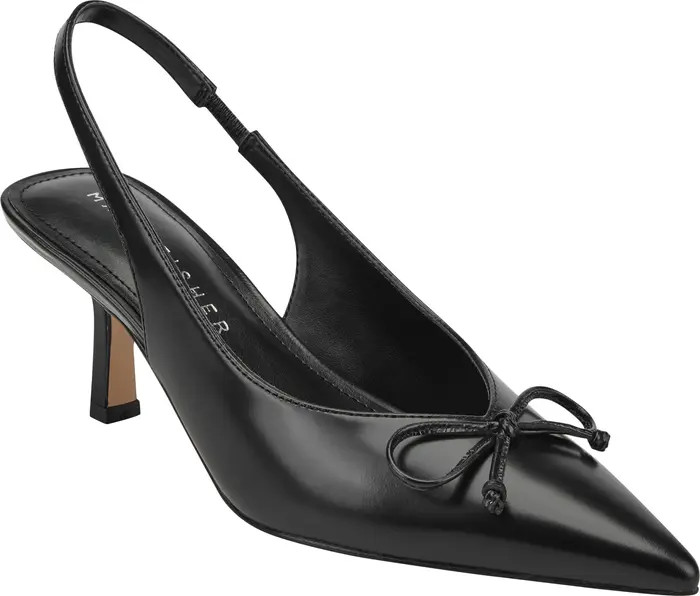 Gretel Slingback Pointed Toe Bow Pump (Women) | Nordstrom
