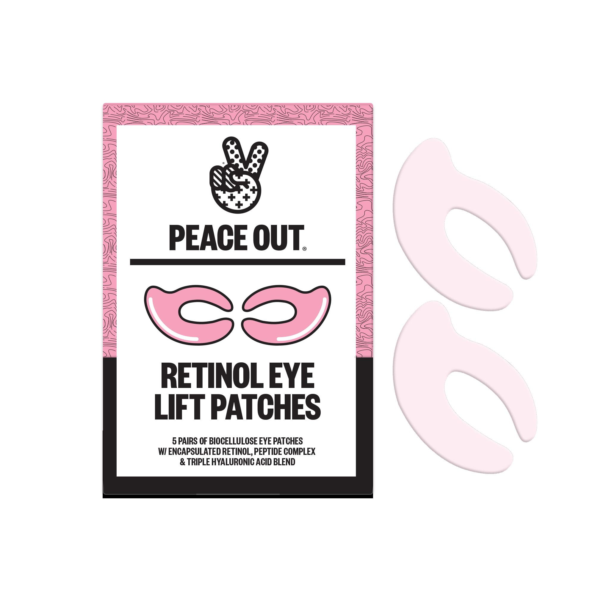 Peace Out Retinol Eye Lift Patches to Lift, Firm and Revitalize Tired Eyes, 360° Coverage Target... | Amazon (US)