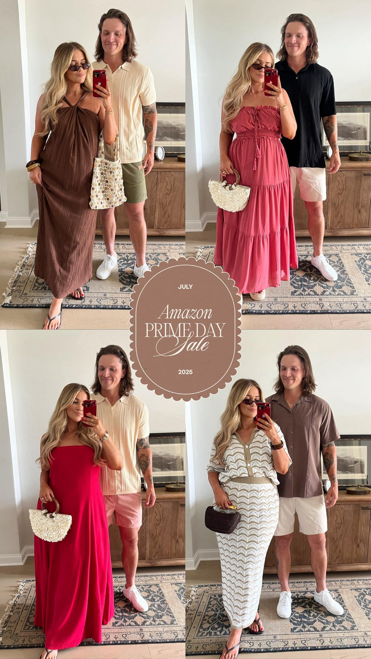 CerfoParlen Small Tote Bag Wooden Bead Bag Woven Handbag Clutch Purses for Women | Amazon (US)