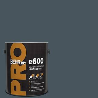 1 gal. #BNC-40 Moody Black Low Luster Exterior Paint | The Home Depot