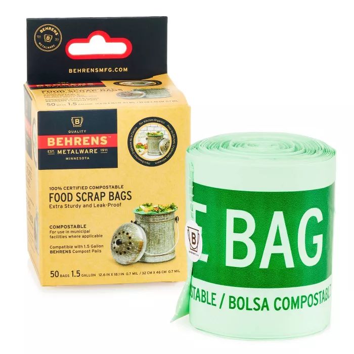 Behrens 50pk 1.5gal Small Compost Trash Bags | Target