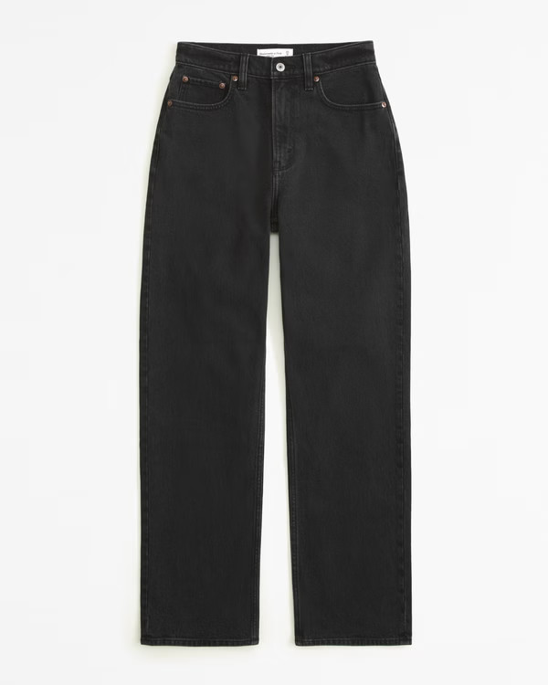 High Rise Vintage Straight Jean | Abercrombie & Fitch (US)