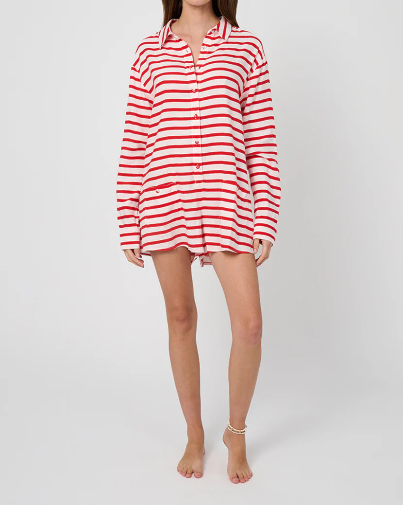 Linen Beach Romper | We Wore What