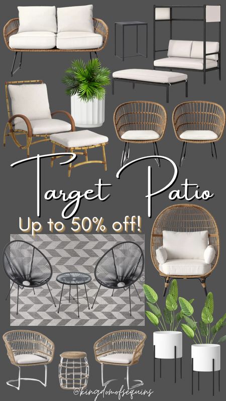 Target patio decor up to 50% off 

#LTKHome #LTKSaleAlert