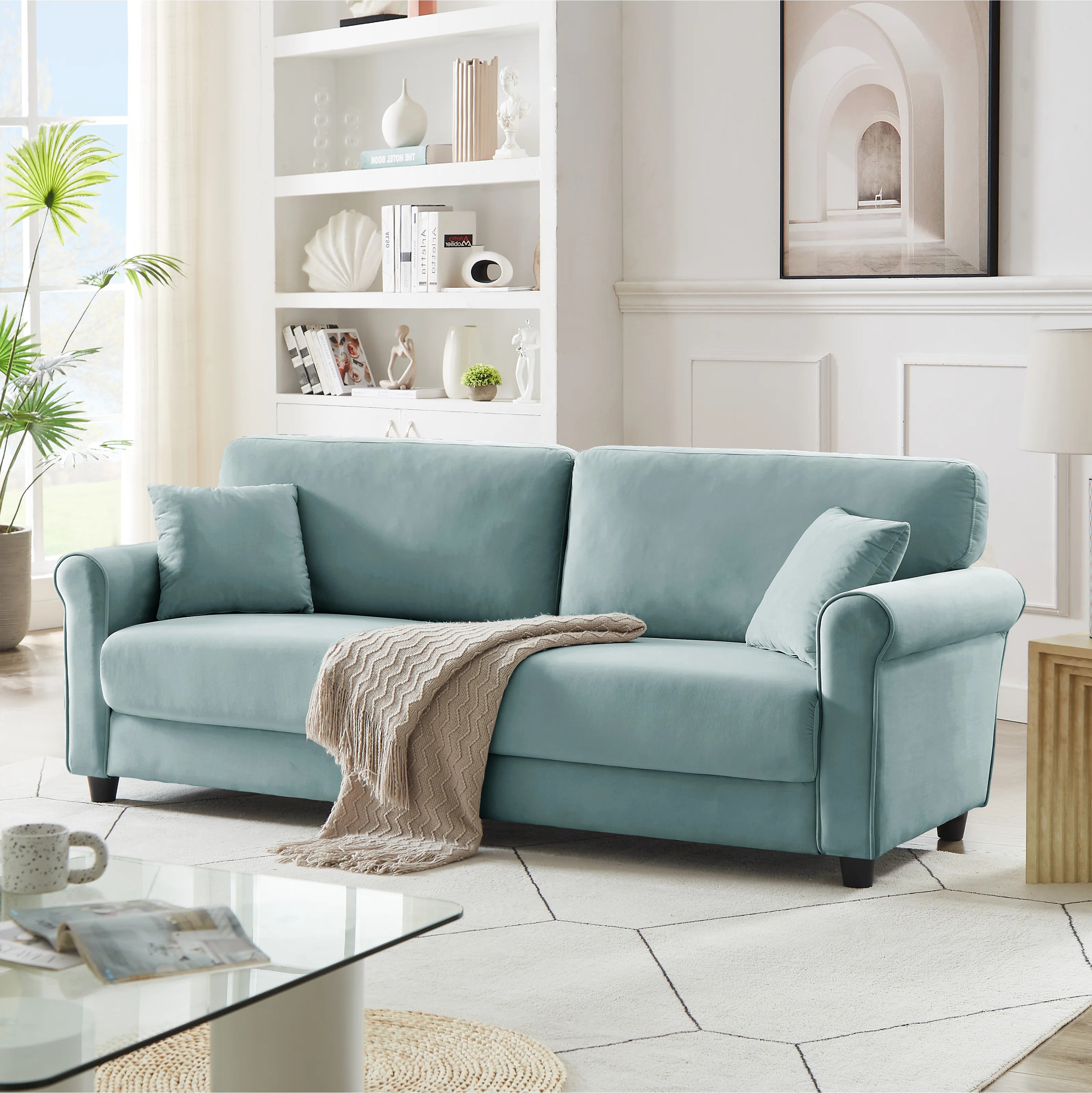 82.48'' Velvet Sofa | Wayfair North America