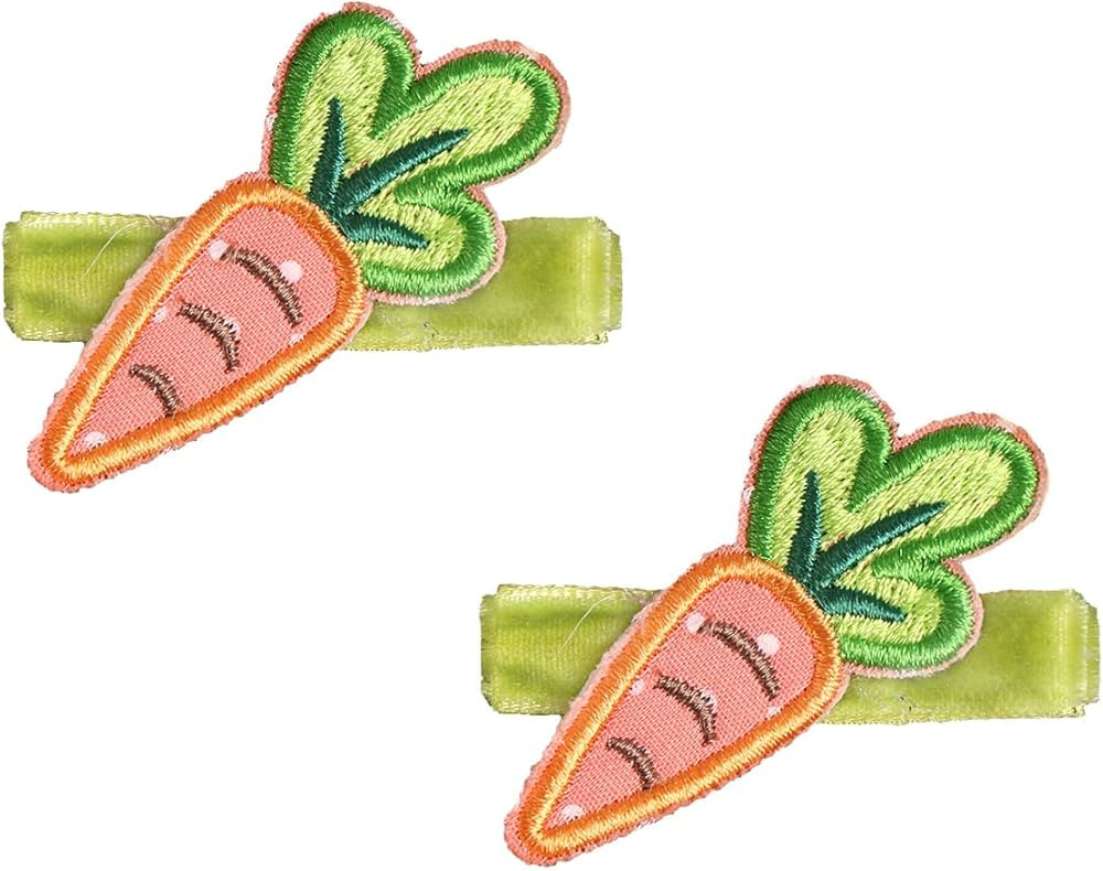 Baby Girls Carrot Hair Clips Pin Easter Bunny HairClips Carrot Hair Barrettes Pin JHE27 (2 Pcs Se... | Amazon (US)
